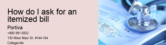 How do I ask for an itemized bill