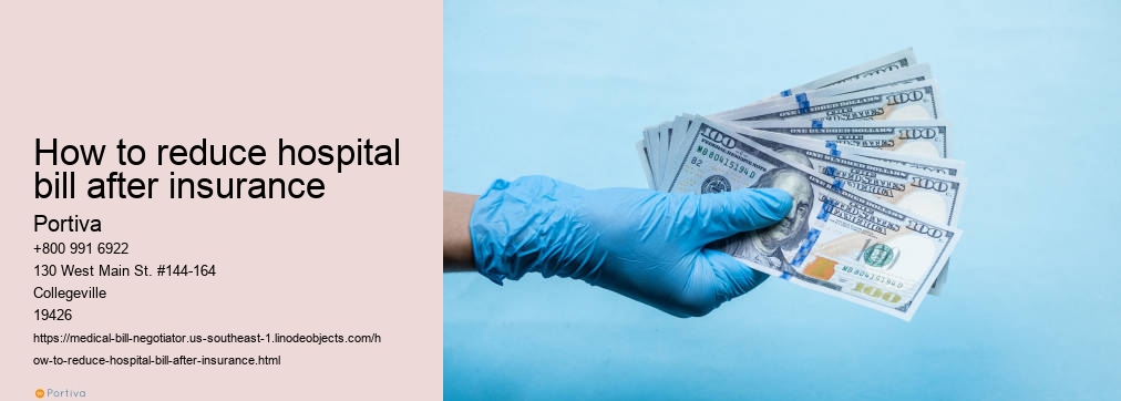 how to reduce hospital bill after insurance