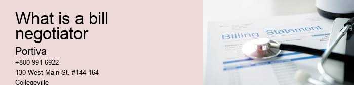 What is a bill negotiator